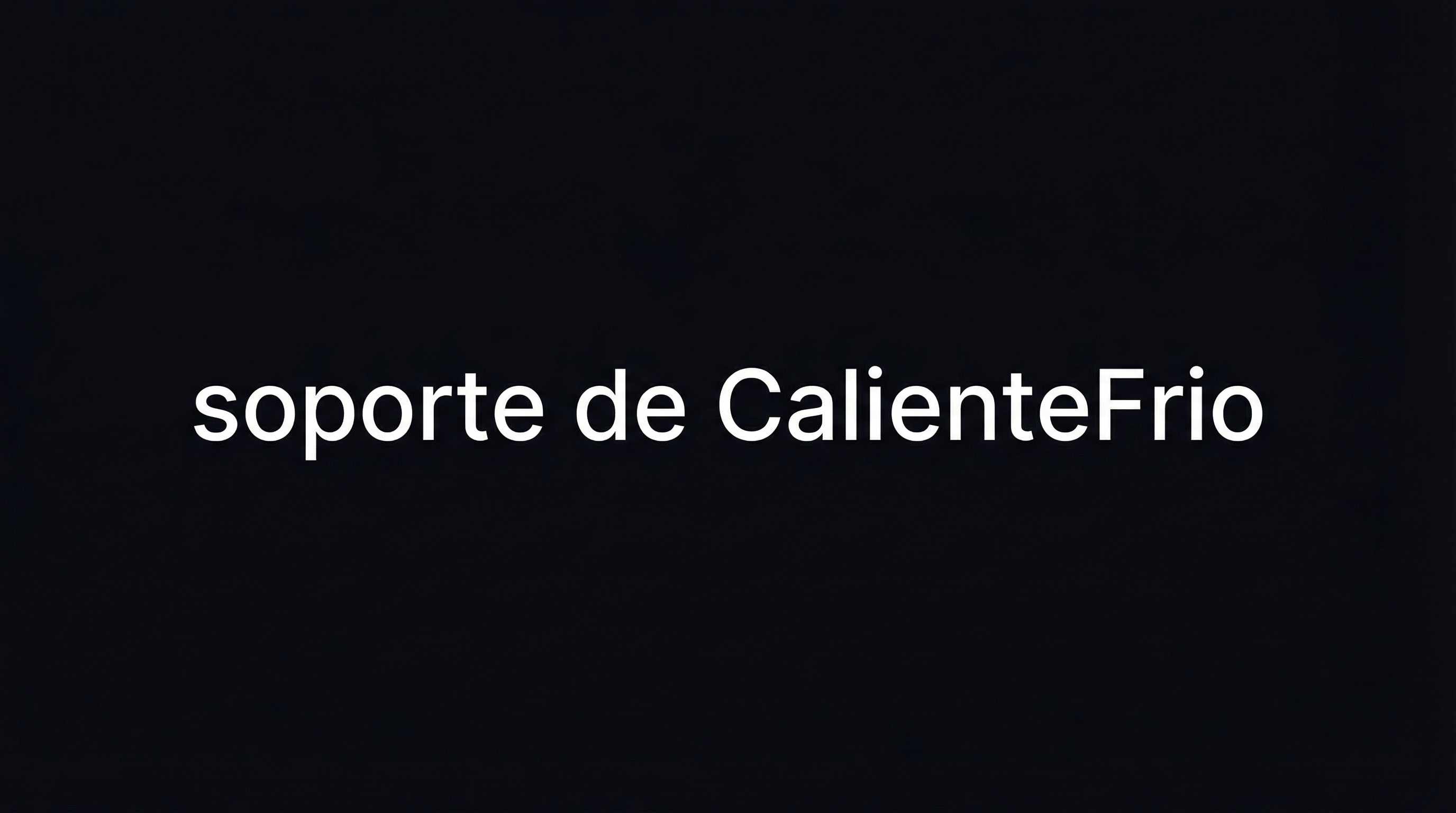 soporte de CalienteFrio